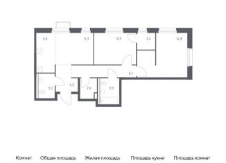 Продам двухкомнатную квартиру, 62.8 м2, Владивосток, улица Сабанеева, 1.1