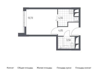 Продается квартира студия, 25.8 м2, городской округ Красногорск, жилой комплекс Спутник, к15
