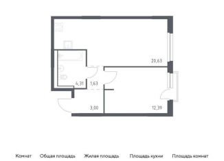 Продажа 1-ком. квартиры, 42 м2, Ленинградская область