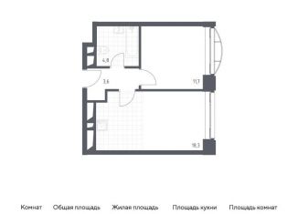 Продаю однокомнатную квартиру, 37.1 м2, Москва, Новоданиловская набережная, 8к2