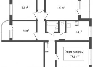 Продам 4-комнатную квартиру, 87.7 м2, Новосибирск, метро Берёзовая роща, улица 25 лет Октября, 14