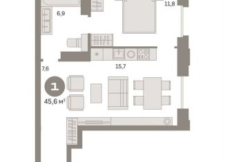 Продам 1-ком. квартиру, 45.7 м2, Москва, Бутырский район