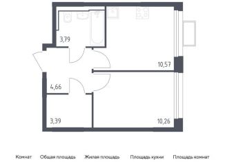 Продам 1-комнатную квартиру, 32.7 м2, Московская область, жилой комплекс Квартал Строгино, к2