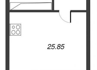 Продам квартиру студию, 29.3 м2, Ленинградская область