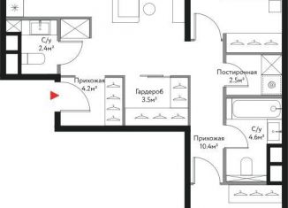 Продается 2-комнатная квартира, 85.9 м2, Москва, Бульвар Рокоссовского, Лермонтовская улица, 1