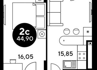 Продажа однокомнатной квартиры, 46 м2, Ростов-на-Дону