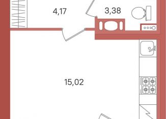 Квартира на продажу студия, 24.1 м2, Ленинградская область