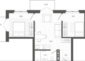 Продается 3-ком. квартира, 48.9 м2, Алтайский край, Змеиногорский тракт, 35Бк2