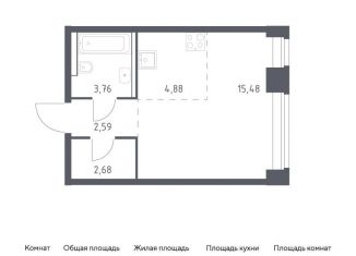 Продается квартира студия, 29.4 м2, Москва, жилой комплекс Нова, к2, район Раменки