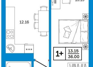 Продаю 1-комнатную квартиру, 36 м2, Уфа, Некрасовский переулок, 38