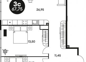 Продаю 2-комнатную квартиру, 67.8 м2, Ростов-на-Дону, Кировский район, Красноармейская улица, 254