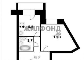 Сдается в аренду 1-ком. квартира, 40 м2, Новосибирск, улица Лескова, 15, метро Площадь Ленина