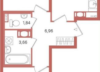 Продажа 2-комнатной квартиры, 52.3 м2, Сертолово