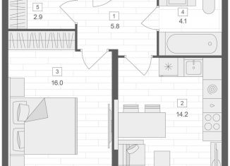 Продажа 1-комнатной квартиры, 43 м2, Москва, Красносельский район, Верхняя Красносельская улица, 19с2