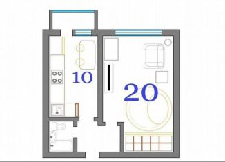 Продаю однокомнатную квартиру, 35.4 м2, Москва, САО, Мишина улица, 4