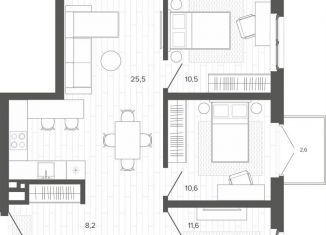 Продаю 4-ком. квартиру, 75 м2, Алтайский край, Змеиногорский тракт, 35Бк2