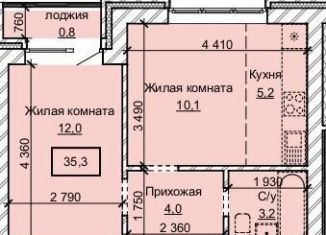 Продается двухкомнатная квартира, 35.3 м2, Алтайский край