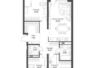 Продается 3-комнатная квартира, 92 м2, Екатеринбург, Чкаловский район