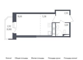 Квартира на продажу студия, 22.3 м2, Санкт-Петербург, ЖК Живи в Рыбацком, жилой комплекс Живи в Рыбацком, 4