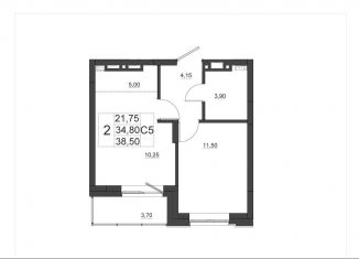 Продается 1-ком. квартира, 39.1 м2, Красноярск, Октябрьский район