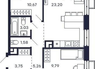 Продажа 3-комнатной квартиры, 79.2 м2, Московская область