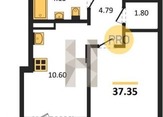 Продается 1-комнатная квартира, 37.4 м2, Воронеж, Коминтерновский район