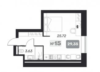 Продам квартиру студию, 29.4 м2, Новосибирск, площадь Карла Маркса