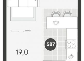 Продажа квартиры студии, 25.9 м2, Омск