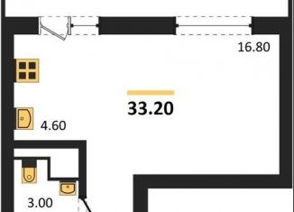 Продажа квартиры студии, 33.2 м2, Воронеж