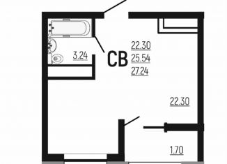 Продам квартиру студию, 27.6 м2, Краснодар, Прикубанский округ, Заполярная улица, 39к4