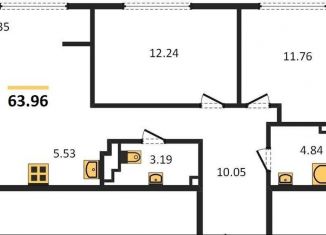 2-ком. квартира на продажу, 64 м2, Новосибирск, метро Гагаринская, Красногорская улица