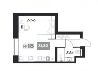 Продаю квартиру студию, 31.5 м2, Новосибирск, площадь Карла Маркса