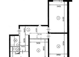 Аренда трехкомнатной квартиры, 73 м2, Москва, Каширское шоссе, 80к1