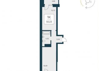 Продажа 1-комнатной квартиры, 49.6 м2, Новосибирск, метро Площадь Ленина, Ипподромская улица, 12