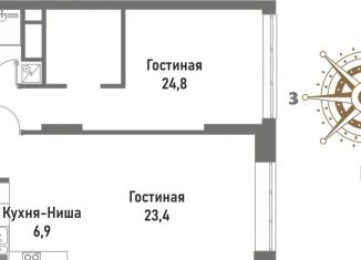 Продам 2-ком. квартиру, 72.3 м2, Москва, Рубцовско-Дворцовая улица, 4, ВАО