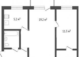 Продается 2-комнатная квартира, 44.7 м2, Новосибирск, улица Гоголя, 41, метро Берёзовая роща