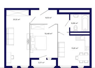 Продаю 2-ком. квартиру, 60.6 м2, Иркутская область