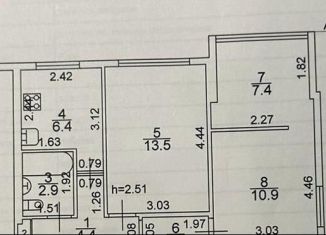 Продается 3-комнатная квартира, 50 м2, Краснодарский край, улица Гагарина, 8