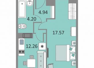 Продам 1-комнатную квартиру, 38.7 м2, Санкт-Петербург, Варфоломеевская улица, 6, муниципальный округ Ивановский