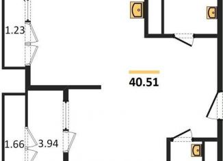 Продажа 1-ком. квартиры, 40.5 м2, Воронеж, Центральный район, Средне-Московская улица, 60