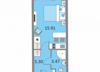 Продается квартира студия, 24.5 м2, Санкт-Петербург, Варфоломеевская улица, 6, муниципальный округ Ивановский