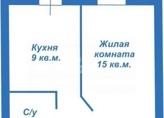 Продаю 1-ком. квартиру, 41 м2, село Чигири, Красивая улица, 23