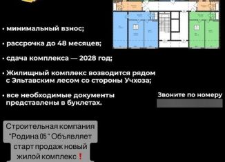 Двухкомнатная квартира на продажу, 61.7 м2, Махачкала, Благородная улица, 17