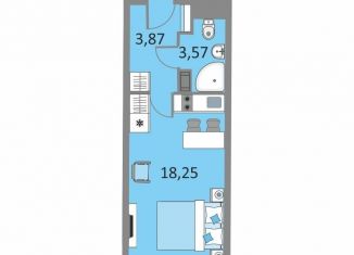 Продается квартира студия, 26.3 м2, Санкт-Петербург, Варфоломеевская улица, 6, муниципальный округ Ивановский