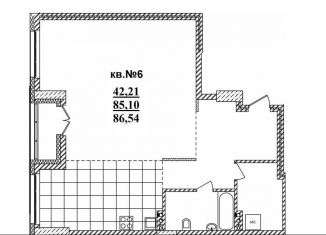 Продается квартира студия, 86.5 м2, Новосибирск, Садовая улица, 17