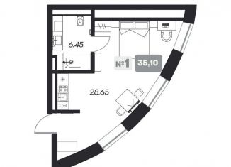 Продаю квартиру студию, 35.1 м2, Новосибирск, площадь Карла Маркса