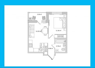 Продам 1-комнатную квартиру, 37.9 м2, Санкт-Петербург, Приморский район