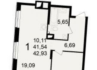 Продажа 1-комнатной квартиры, 42.9 м2, Рязань, Железнодорожный район