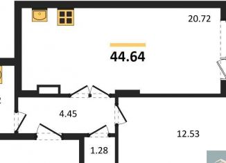 Продажа однокомнатной квартиры, 44.6 м2, Воронеж, Покровская улица, 19