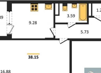 Продажа однокомнатной квартиры, 38.2 м2, Воронеж, Покровская улица, 19